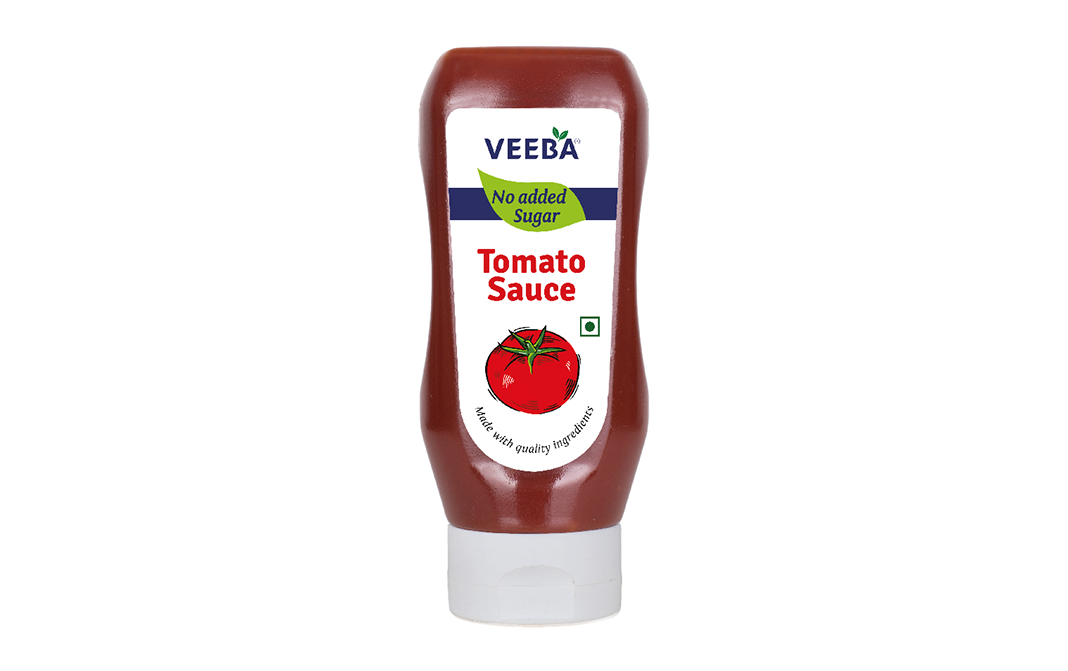Veeba No Added Sugar Truly- Tomato Ketchup   Plastic Bottle  335 grams